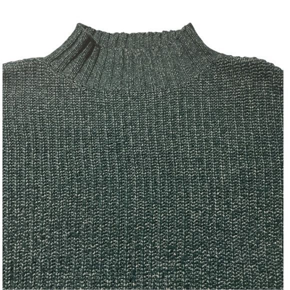 Maurices Mock Neck Tunic Sweater Pullover Teal Large - Picture 3 of 9